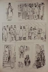 Sketches at the Paris Salon, from 'The Illustrated London News', 23rd April 1887 (engraving) | Obraz na stenu