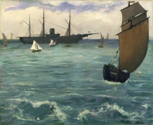 The "Kearsarge" at Boulogne, 1864 (oil on canvas) | Obraz na stenu