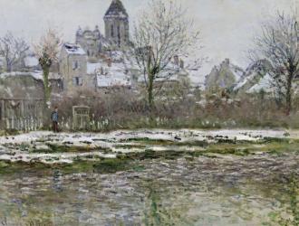 The Church at Vetheuil under Snow, 1878-79 (oil on canvas) | Obraz na stenu