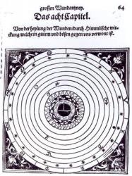 A Personal Astrological Chart (woodcut) (b/w photo) | Obraz na stenu
