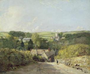 A View of Osmington Village with the Church and Vicarage, 1816 (oil on canvas) | Obraz na stenu
