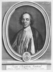 Portrait of Jean-Baptiste de Santeul (engraving) | Obraz na stenu