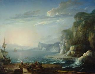 View of a Bay (oil on canvas) | Obraz na stenu
