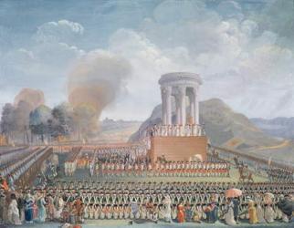 Festival of the Federation, 14th July 1790 (gouache on paper) | Obraz na stenu