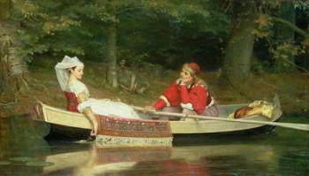 With The River, 1869 (oil on canvas) | Obraz na stenu