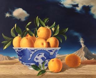 Chinese Bowl of Oranges, 2014,(oil on canvas) | Obraz na stenu
