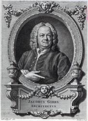 James Gibbs, engraved by Bernard Baron, 1747 (engraving) | Obraz na stenu