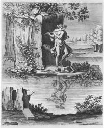 'Olympus', plate from 'Les Images ou Tableaux de Platte Peinture des Deux Philostrates Sophistes Grecs', by Blaise de Vigenère, 1615 (engraving) | Obraz na stenu