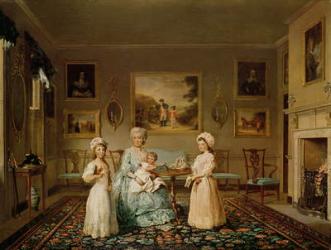 Mrs Congreve and her children in their London drawing room, 1782 (oil on canvas) | Obraz na stenu