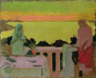 On the Balcony at Silencio, or Marthe and Marie in Silence, c.1917 (oil on canvas) | Obraz na stenu