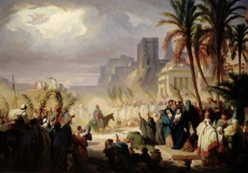The Entry of Christ into Jerusalem (oil on canvas) | Obraz na stenu