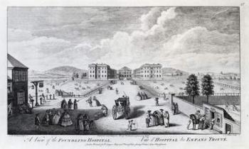 A View of the Foundling Hospital, engraved by Nathaniel Parr, 1750 (engraving) | Obraz na stenu