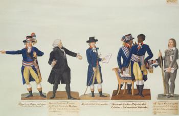 Deputies of the National Convention, Mirabeau and Deputy Granet. c.1794-5 (gouache) | Obraz na stenu