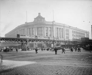 South Station, Boston, Massachusetts, c.1905 (b/w photo) | Obraz na stenu