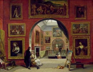 Interior of the Royal Institution, during the Old Master Exhibition, Summer 1832, 1833 (oil on canvas) | Obraz na stenu
