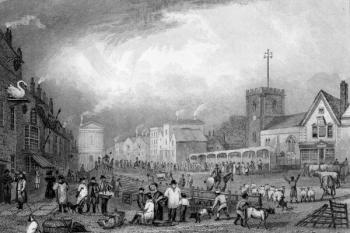 Romford, Essex, engraved by John Rogers, c.1832 (engraving) | Obraz na stenu