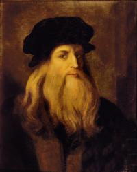 Portrait of a man, presumed to be Leonardo da Vinci (oil on canvas) | Obraz na stenu