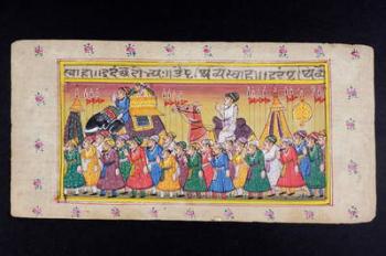 Rajasthani miniature painting (w/c paper) | Obraz na stenu