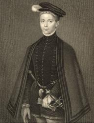 Portrait of Henry Stewart (1545-67) Lord Darnley, from 'Lodge's British Portraits', 1823 (litho) | Obraz na stenu