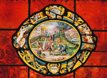 Window depicting March, from Montigny (stained glass) | Obraz na stenu
