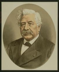 Ferdinand-Marie (1805-94) Vicomte de Lesseps (colour litho) | Obraz na stenu