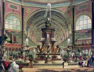 Interior of the Crystal Palace (colour lithograph) | Obraz na stenu