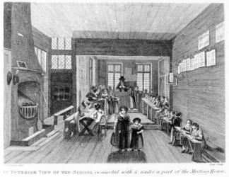 An Interior View of the School published by R. Wilkinson of 125 Fenchurch St., London, 1822 (engraving) | Obraz na stenu