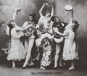 Swan Lake, Mariinsky Theatre, 1895 (b/w photo) | Obraz na stenu