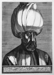 Suleiman the Magnificent, engraved in Constantinople, 1559 (engraving) | Obraz na stenu