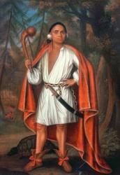 Etow Oh Koam, King of the River Nations, 1710 (oil on canvas) | Obraz na stenu