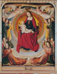 Coronation of the Virgin, centre panel from the Bourbon Altarpiece, c.1498 (oil on panel) | Obraz na stenu