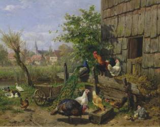 The Farmyard, 1898 (oil on canvas) | Obraz na stenu
