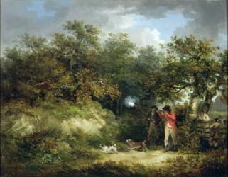 Pheasant Shooting (oil on canvas) | Obraz na stenu