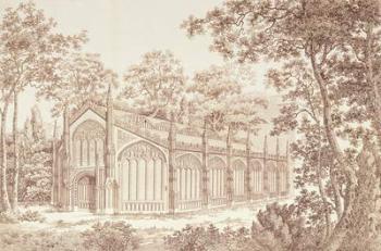 The Exterior of the Prince of Wales's Conservatory at Carlton House, 1811 (engraving) | Obraz na stenu