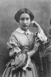 Portrait of Marie Fauquet, c.1860 (b/w photo) | Obraz na stenu