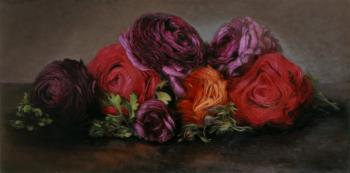 No 398, Renoncules sur la table, 2013, oil on canvas | Obraz na stenu