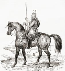 Amir Akbar Khan (engraving) | Obraz na stenu