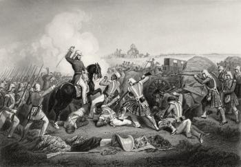 General Havelock's Attack on Nana Sahib at Futtypore in 1857, from 'The History of the Indian Mutiny', published in 1858 (engraving) | Obraz na stenu