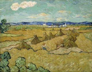 The Haystacks (oil on canvas) | Obraz na stenu