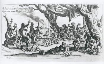 A Birth in a Gypsy Camp (engraving) | Obraz na stenu