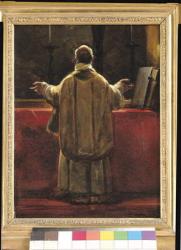Priest at the Altar (oil on canvas) | Obraz na stenu