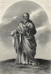 St. Paul, from 'The National Illustrated Family Bible', published c.1870 (litho) | Obraz na stenu
