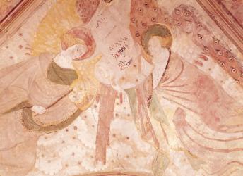 Angel Musicians, from the chapel in the north transept, Breton School (fresco) | Obraz na stenu