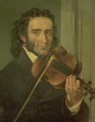Portrait of Niccolo Paganini (1782-1840) (oil on canvas) | Obraz na stenu