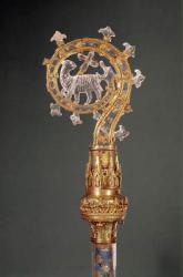 Crozier of the Abbess of Lys, 13th-15th century (gold & rock crystal) | Obraz na stenu