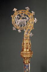 Crozier of the Abbess of Lys, 13th-15th century (gold & rock crystal) | Obraz na stenu