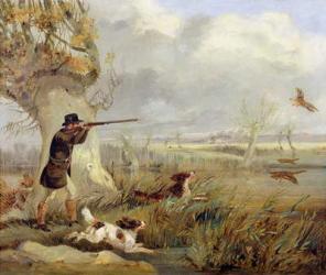 Duck Shooting (oil on canvas) | Obraz na stenu