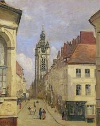 The Belfry of Douai, 1871 (oil on canvas) | Obraz na stenu