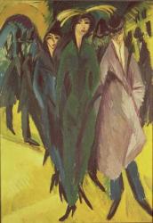 Women on the Street, 1915 (oil on canvas) | Obraz na stenu