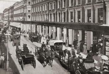 A view of Westbourne Grove, London, England in the early 20th century. | Obraz na stenu